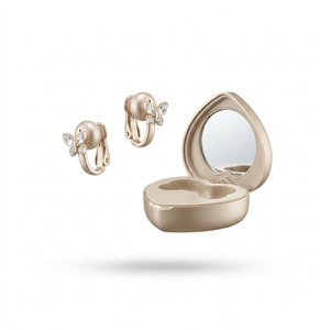 Crystal Heart Clip Earbuds