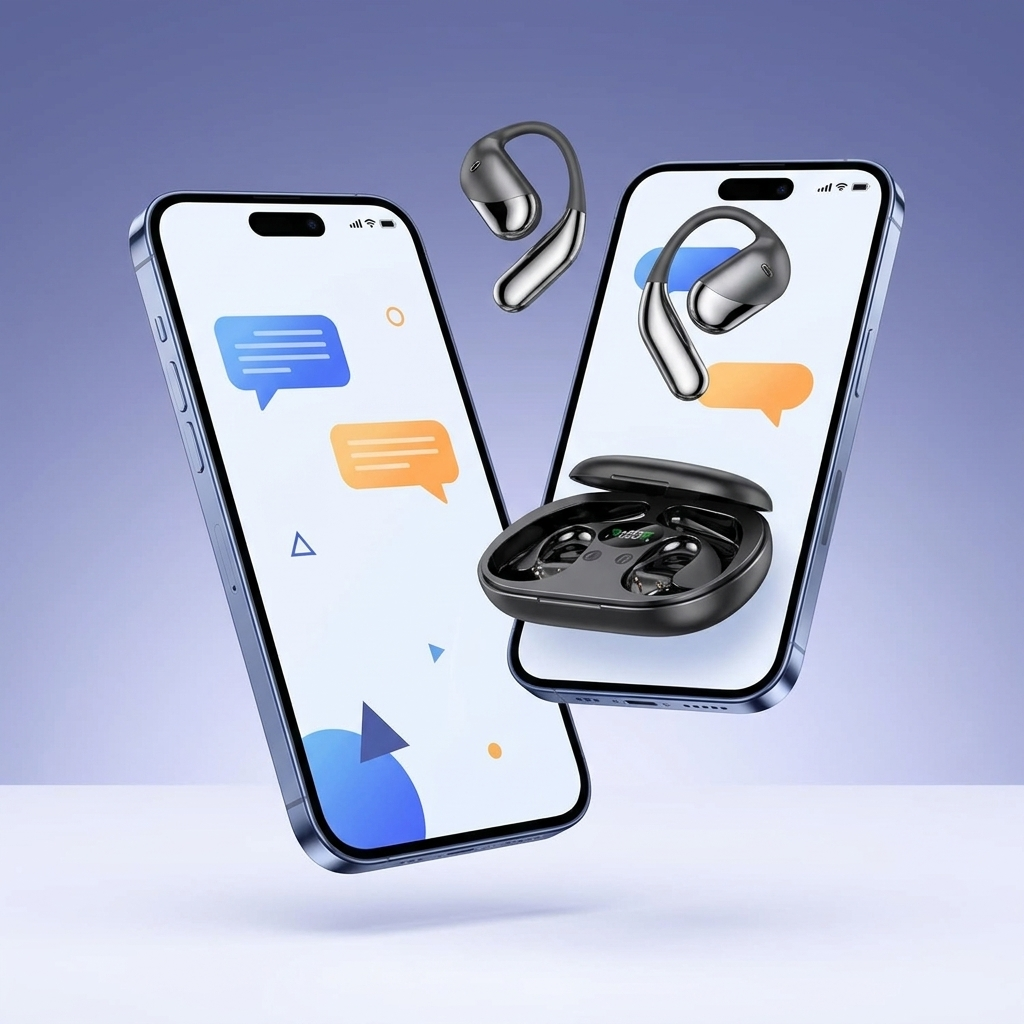 Lingo AI Earbuds with the BitDynamic app