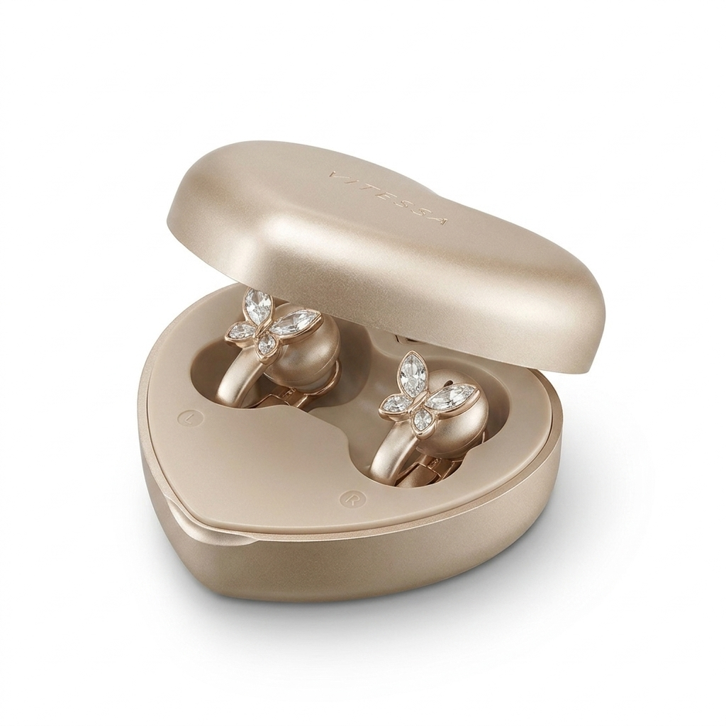 Crystal Heart case with VITESSA engraving
